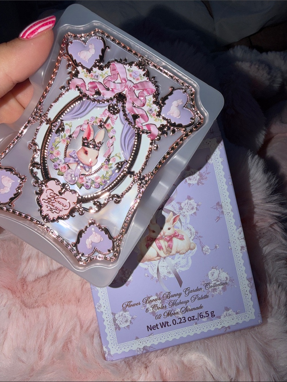 Pastel Purple Bunny Eyeshadow Palette - Romantic Lavender Shades